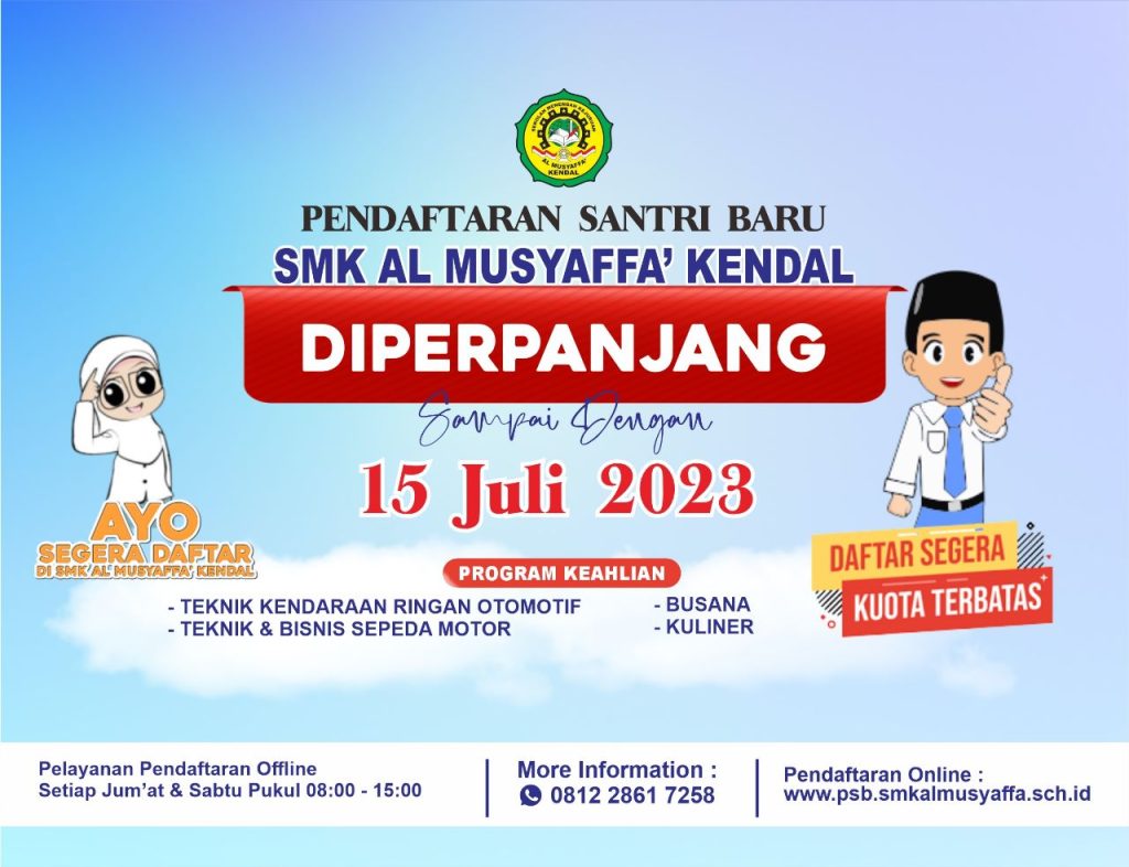 PSB SMK Al Musyaffa' Kendal di Perpanjang