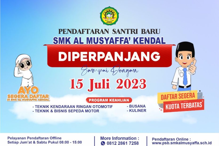 PSB SMK Al Musyaffa' Kendal di Perpanjang